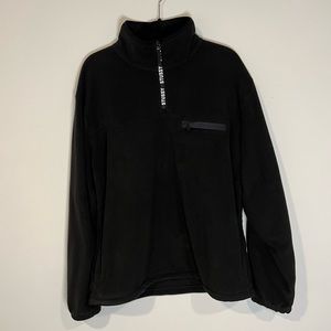 Stussy Black 1/4 Zip Fleece